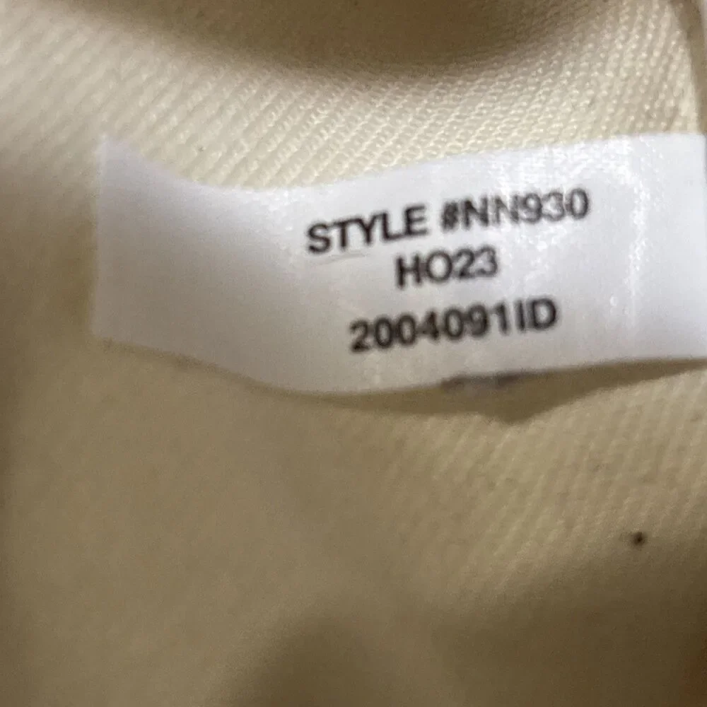 Madewell Women’s Cotton Chino Boxy Shirt Jacket Natural Size Large Elbow Patches
